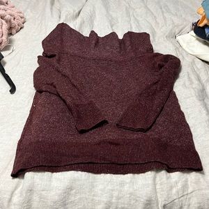 Abercrombie and fitch off the shoulder sweater